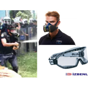 GVS 488 R D ABEK1 Biber Duman Ve Sis İçin Tam Koruma Yarım Yüz Gaz Maskesi (Filtre İle Birlikte)