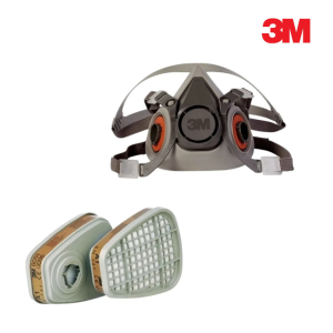 3M 6200 Yarım Yüz Maskesi Ve 30 6057 Filtre