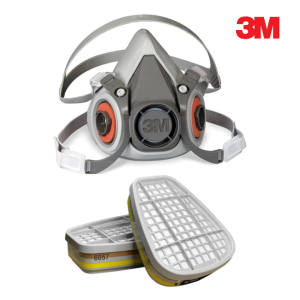 3M 6200 Yarım Yüz Maske + 6057 Abe1 Filtre Seti