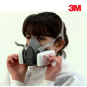 3M 6200 Yarım Yüz Gaz Maskesi ( M beden - Orta Boy) + p3 Filtre