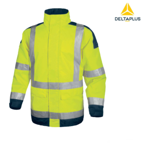Delta Plus EASYVIEW Su-Soğuk Geçirmez Oxford Parka (Fosforlu Sarı) İş Montu