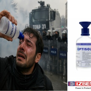 OPTISOL Biber Gazı Ve Tüm Kimyasal Mağruziyeti İçin Göz Yıkama Solüsyonu & Göz Duşu 500ml.