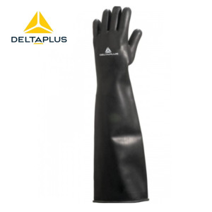 Delta Plus LA600 Siyah Lateks 250°C Isı Ve Ağır Kimyasal Dirençli  Eldiven 60 cm.