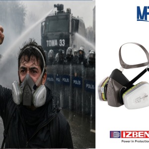MFA Biber Gazı Duman Ve Sis İçin R D ABEK1 Filtreli Gaz Maskesi