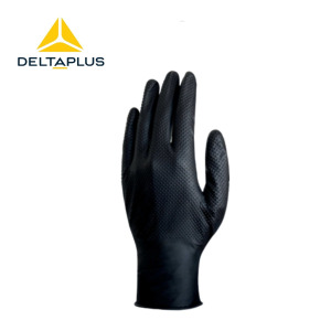 Delta Plus V1600 Gıda Uyumlu Siyah  Kalın Nitril Eldiven 50'lik