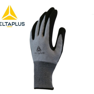 Delta Plus VECUTF07 Cam Fiber-PEHD Çelik Fiber TEXTURE Nitril Kaplama F Kesilme Dirençli Eldiven (3'lü Paket)